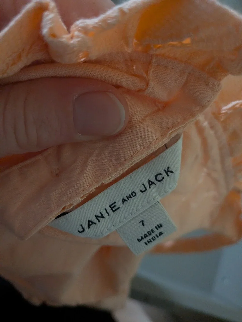 Janie & Jack Peach Lace Dress 7
